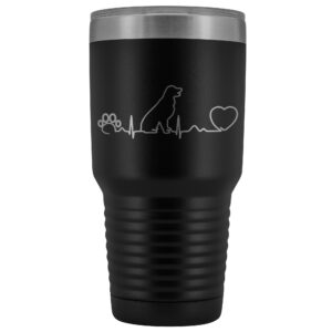 Dogs Dog Heartbeat 30oz Vacuum Tumbler - Insulated Stainless Steel Travel Mug