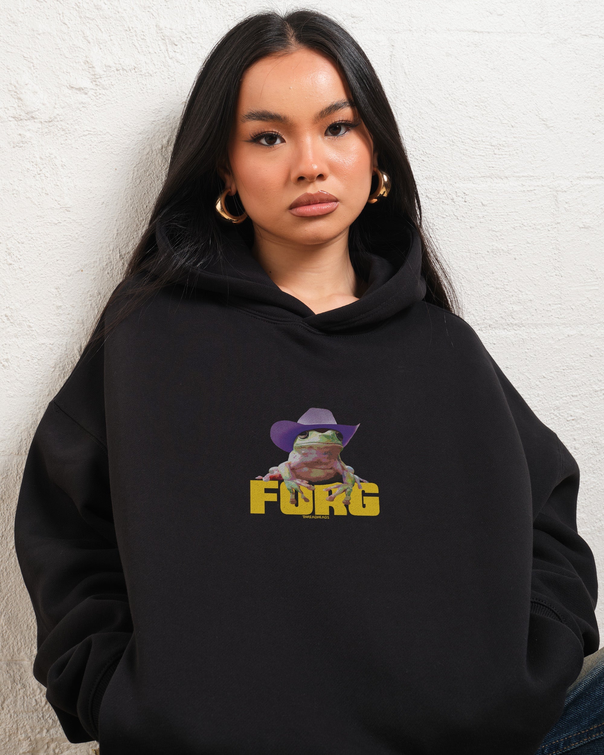 FORG Graphic Hoodie - Unisex 90s Boxy Fit 340gsm Cotton-Poly