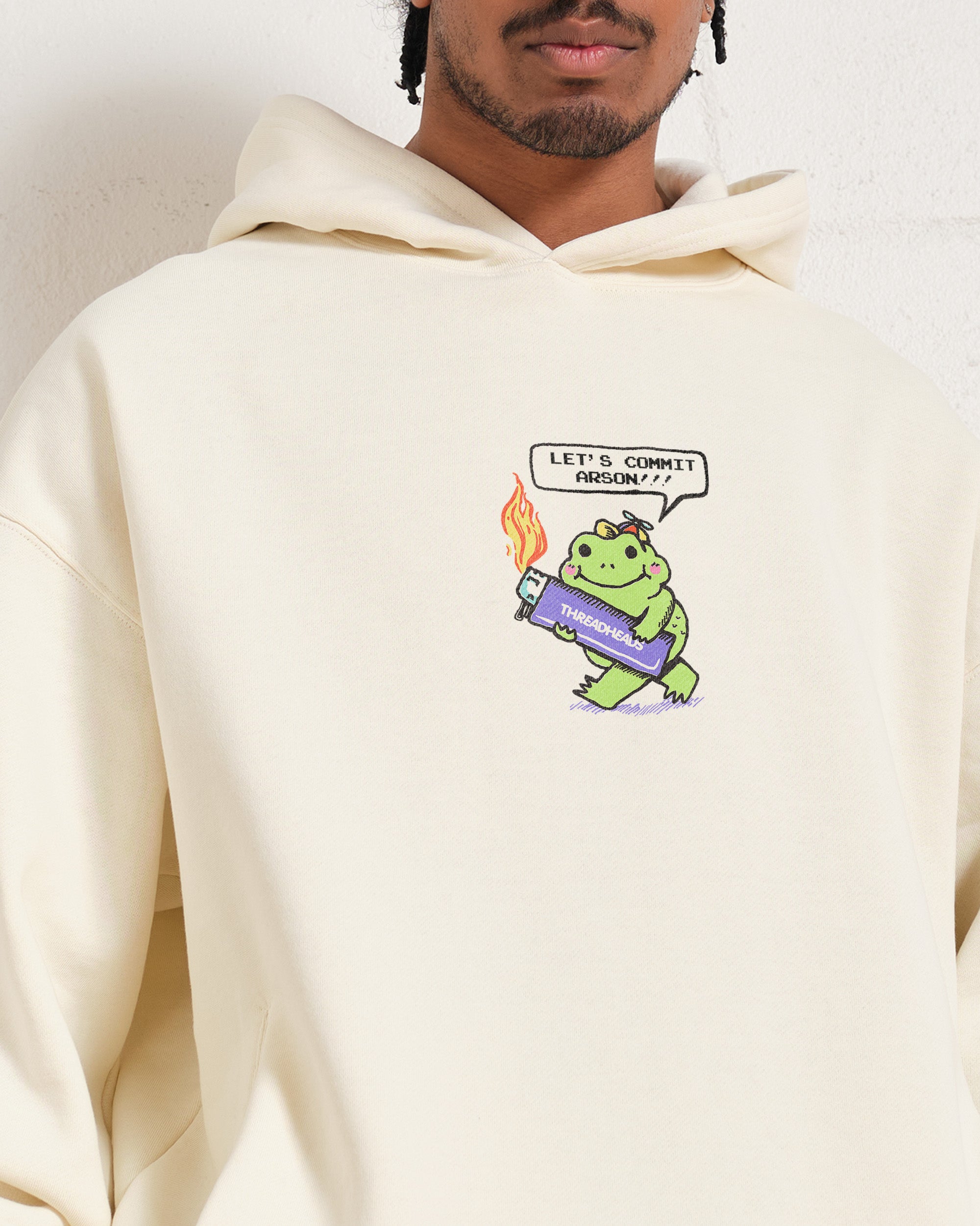 Let's Commit Arson Unisex Graphic Hoodie - 90s Boxy Fit, 340gsm Cotton-Poly