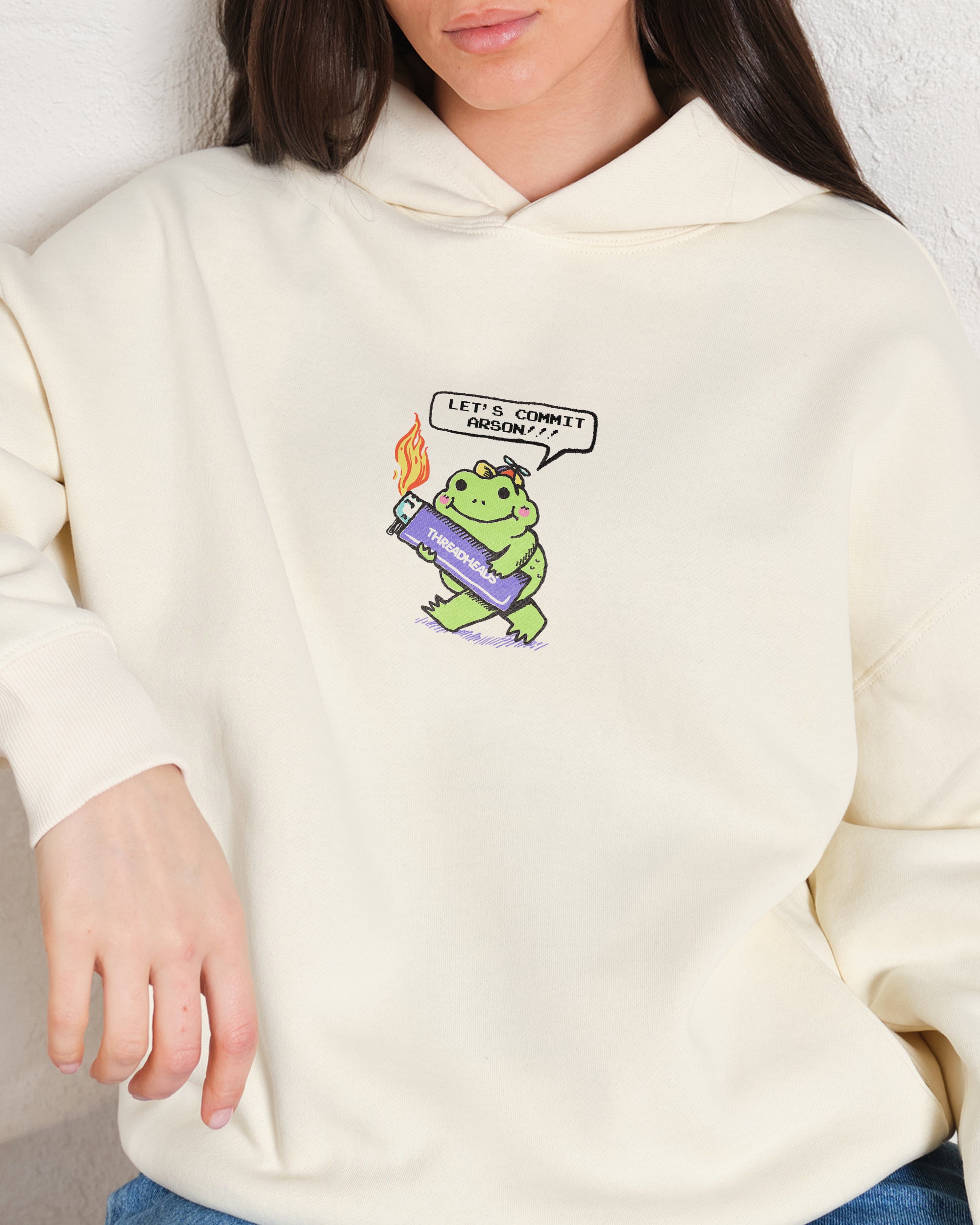 Let's Commit Arson Unisex Graphic Hoodie - 90s Boxy Fit, 340gsm Cotton-Poly