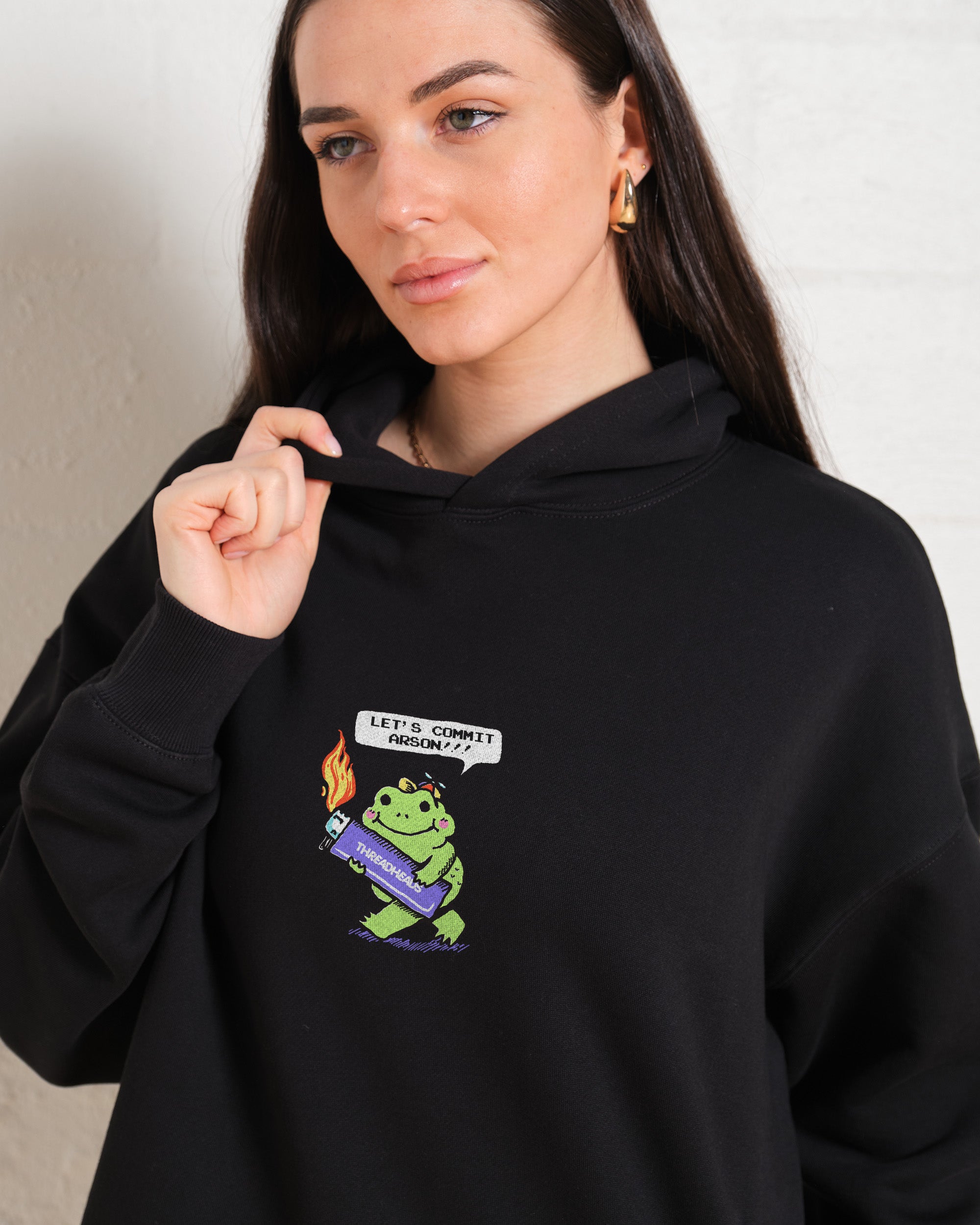 Let's Commit Arson Unisex Graphic Hoodie - 90s Boxy Fit, 340gsm Cotton-Poly