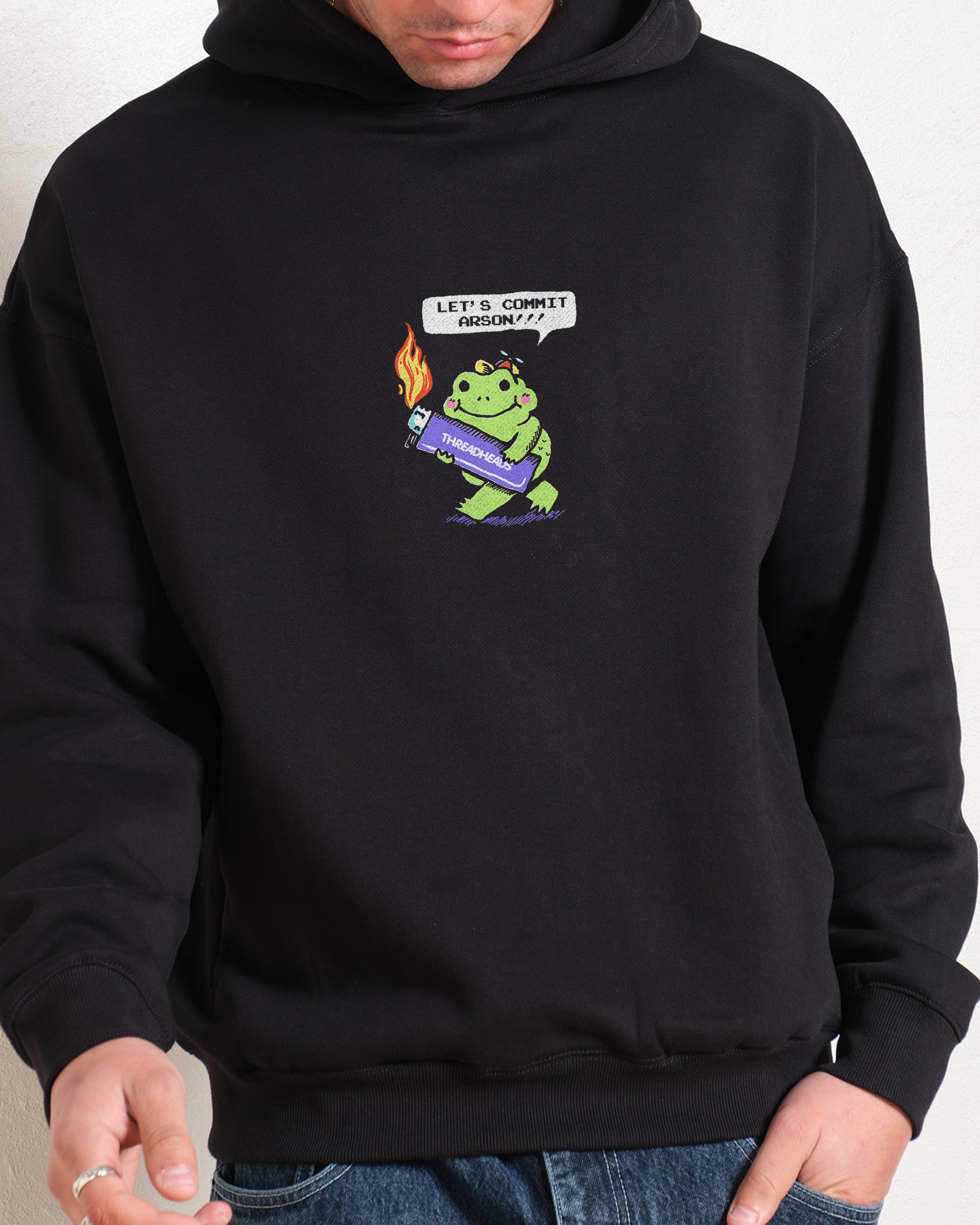 Let's Commit Arson Unisex Graphic Hoodie - 90s Boxy Fit, 340gsm Cotton-Poly