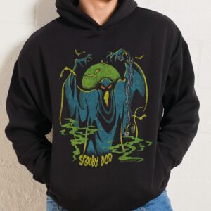 Scooby-Doo Green Ghost Unisex Hoodie - 90s Boxy Fit, 340gsm Cotton-Poly