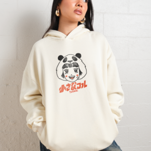 The Panda Hoodie Unisex 90s Boxy Fit 340gsm Cotton-Poly Blend
