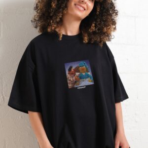 Annoyed Bert Oversized Graphic Tee - Sesame Street Unisex 90s Boxy Fit Cotton T-Shirt