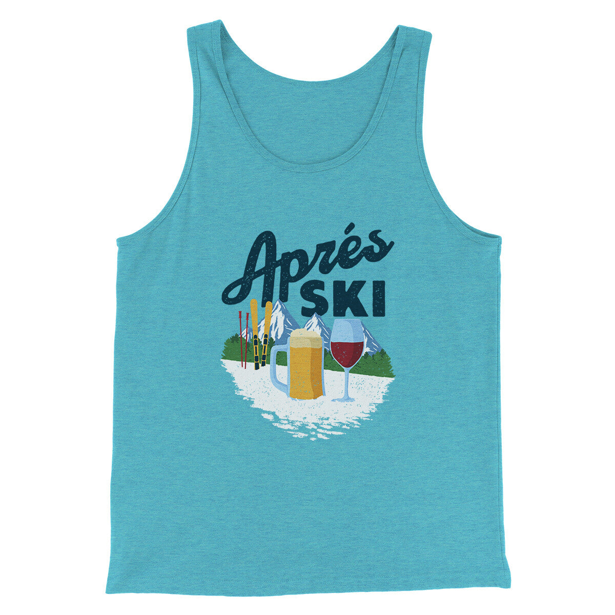 Aprés Ski Men Unisex Tank Top - Combed Cotton Modern Fit Tank