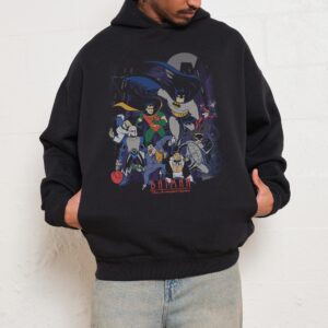 Batman Animated Series Villains Unisex Hoodie - 90s Boxy Fit, 340gsm Cotton-Poly