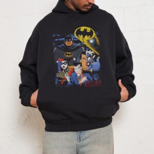 Batman The Animated Series Unisex Hoodie - 90s Boxy Fit 340gsm Cotton-Poly