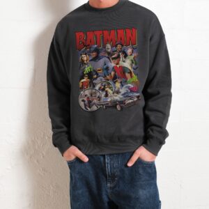 Batman Vintage Graphic Sweatshirt Unisex 340gsm Cotton Poly Blend