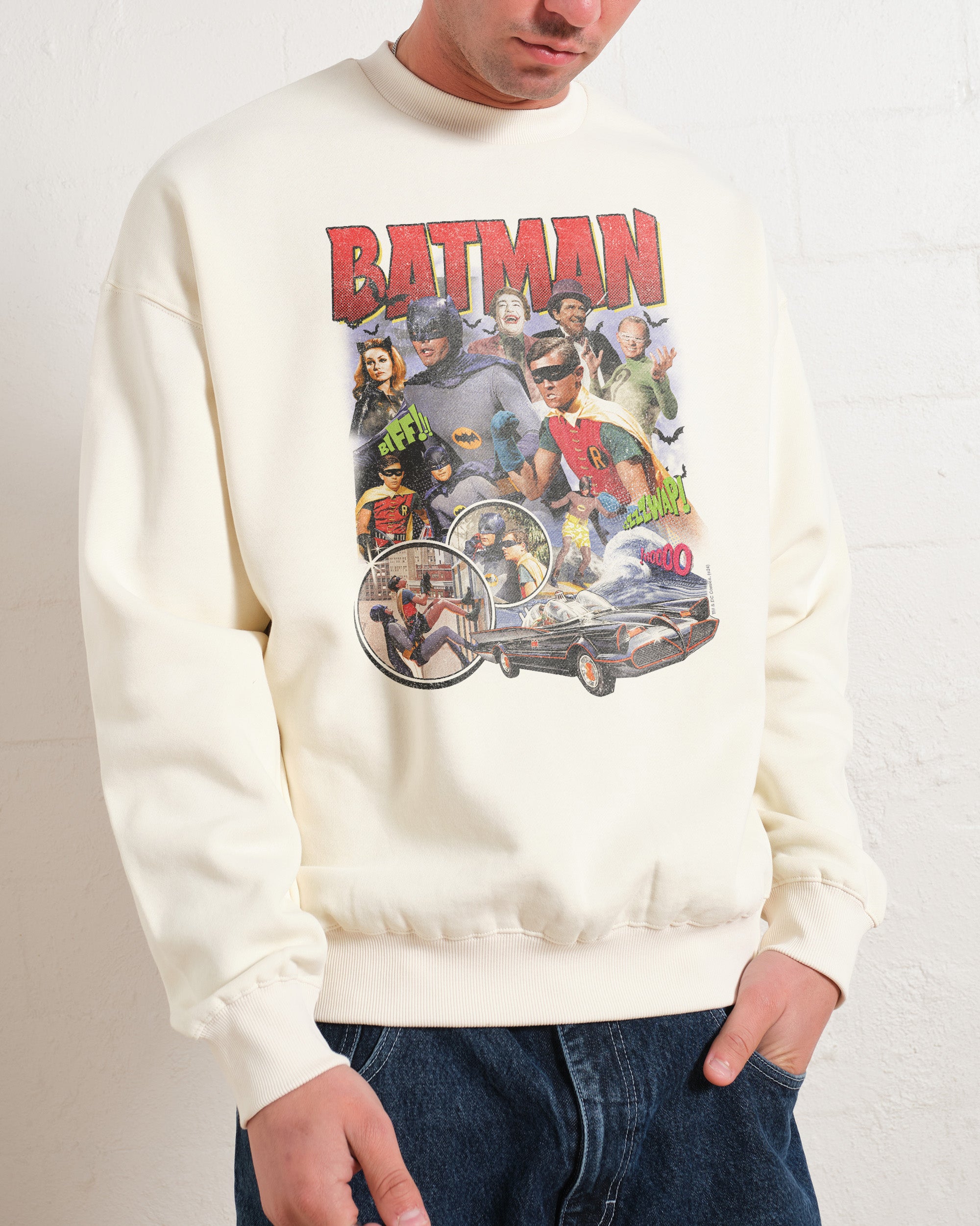 Batman Vintage Graphic Sweatshirt Unisex 340gsm Cotton Poly Blend