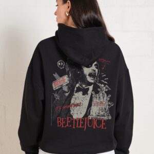 Beetlejuice Grave Unisex Hoodie - Premium 90s Boxy Fit Cotton Blend
