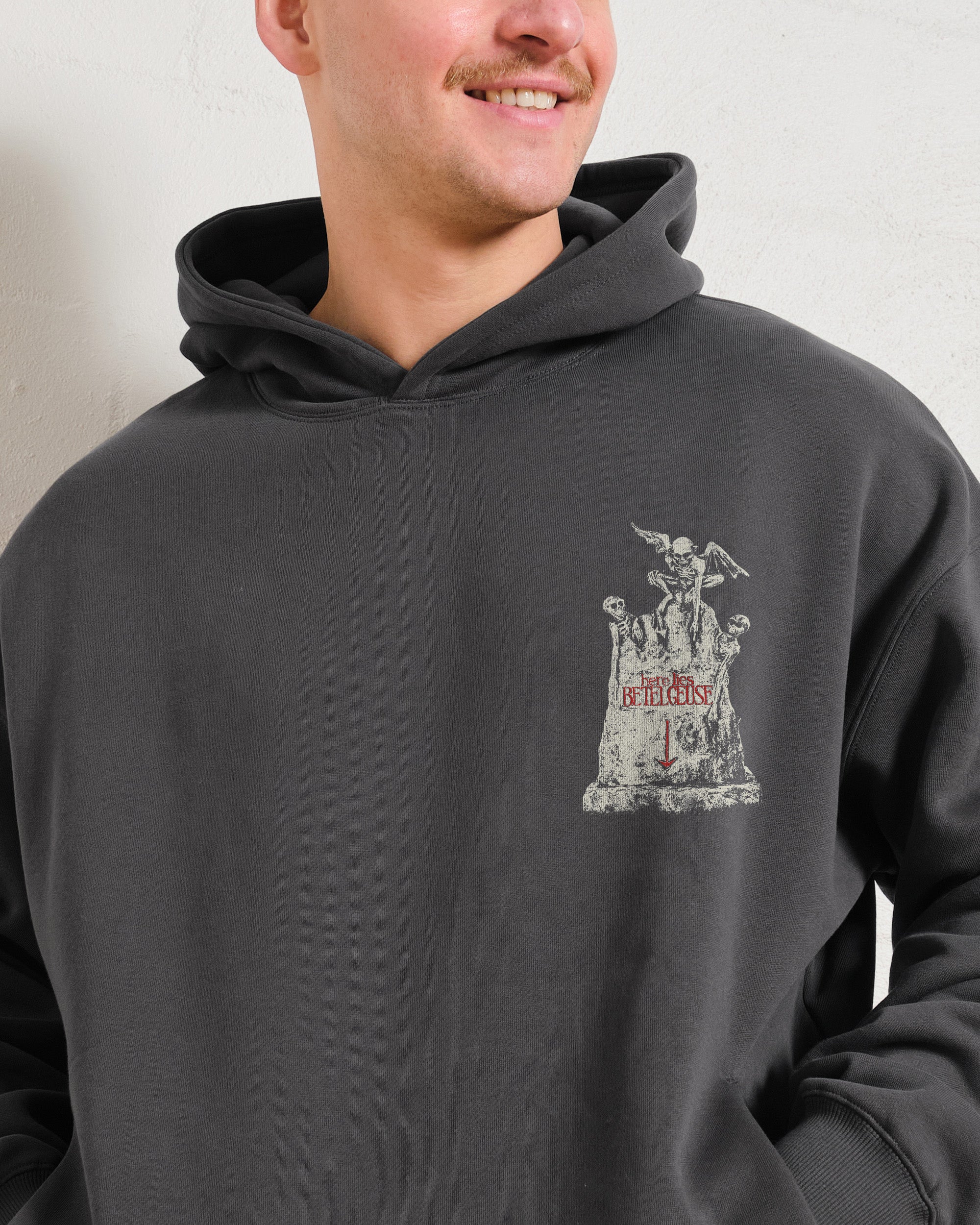 Beetlejuice Grave Unisex Hoodie - Premium 90s Boxy Fit Cotton Blend