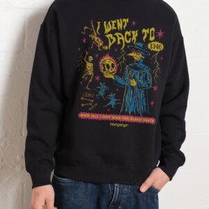 Black Death Unisex Graphic Sweatshirt - 340gsm Cotton Poly Blend by Threadheads