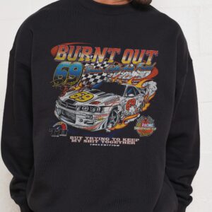 Burnt Out Unisex Graphic Sweatshirt - Premium 340gsm Cotton Poly Blend