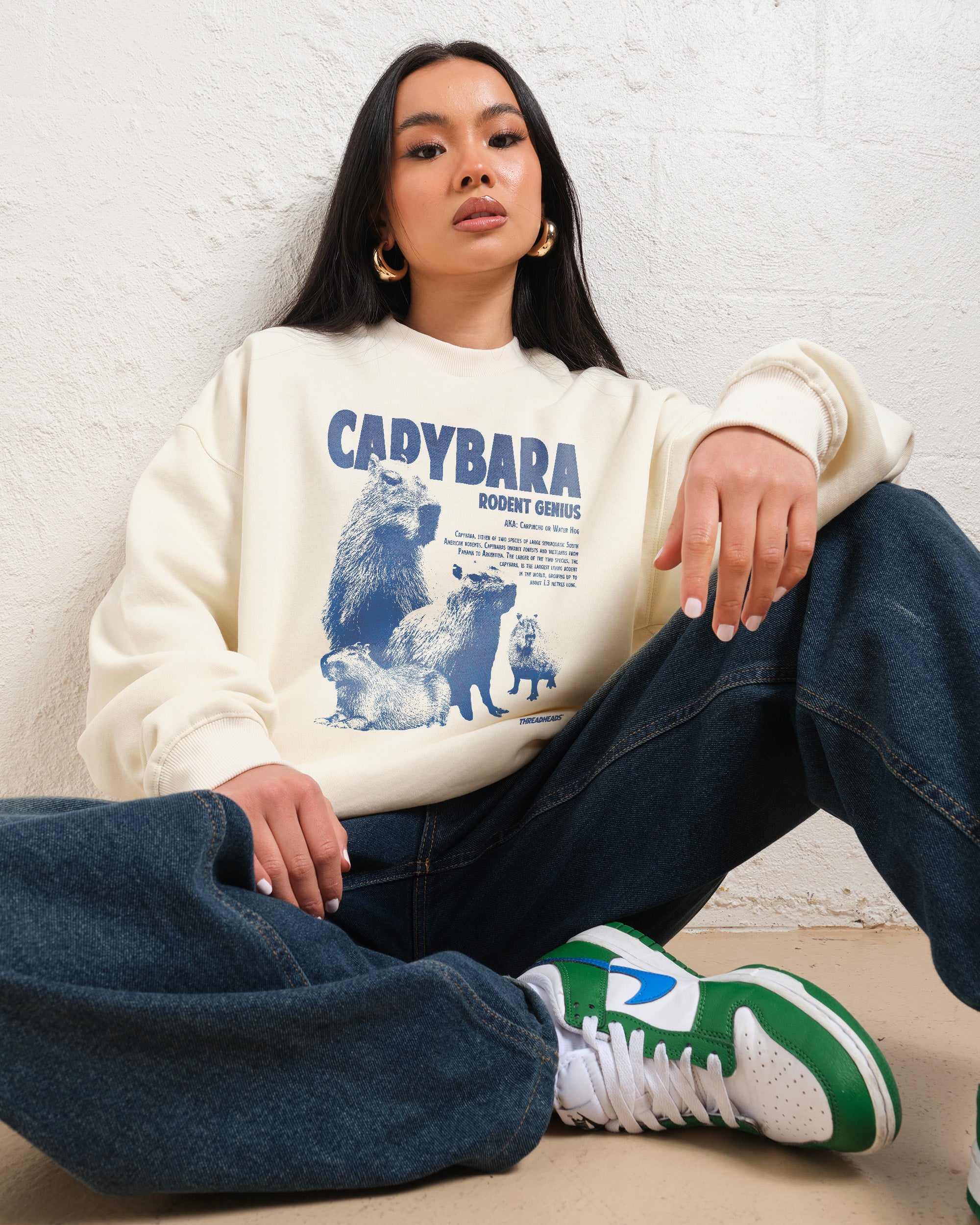 Capybara Rodent Genius Sweatshirt - Premium Graphic Sweatshirt