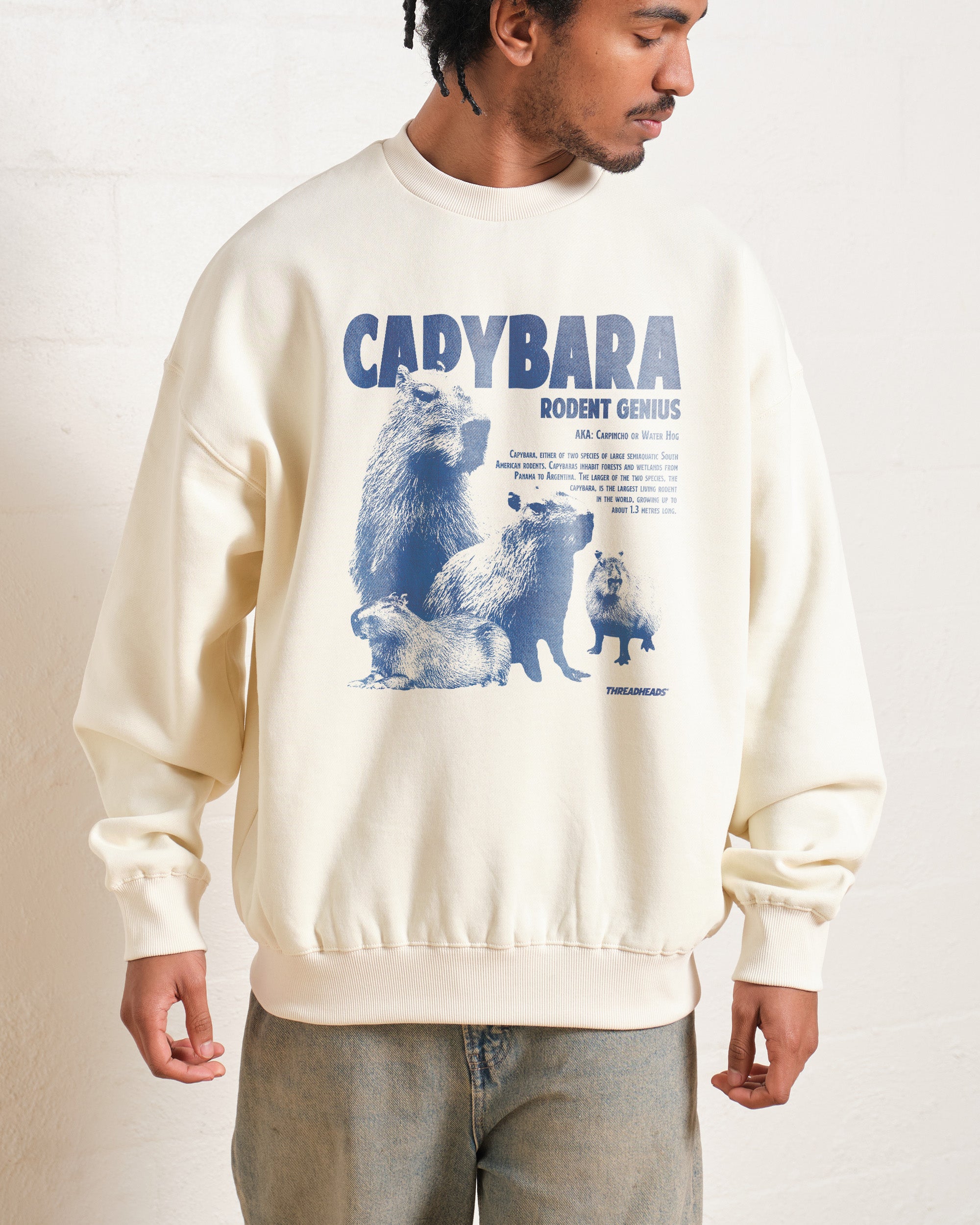Capybara Rodent Genius Sweatshirt - Premium Graphic Sweatshirt