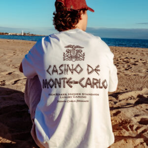 Casino De Monte Carlo Oversized Graphic Tee - Threadheads 90s Boxy Fit 100% Combed Cotton