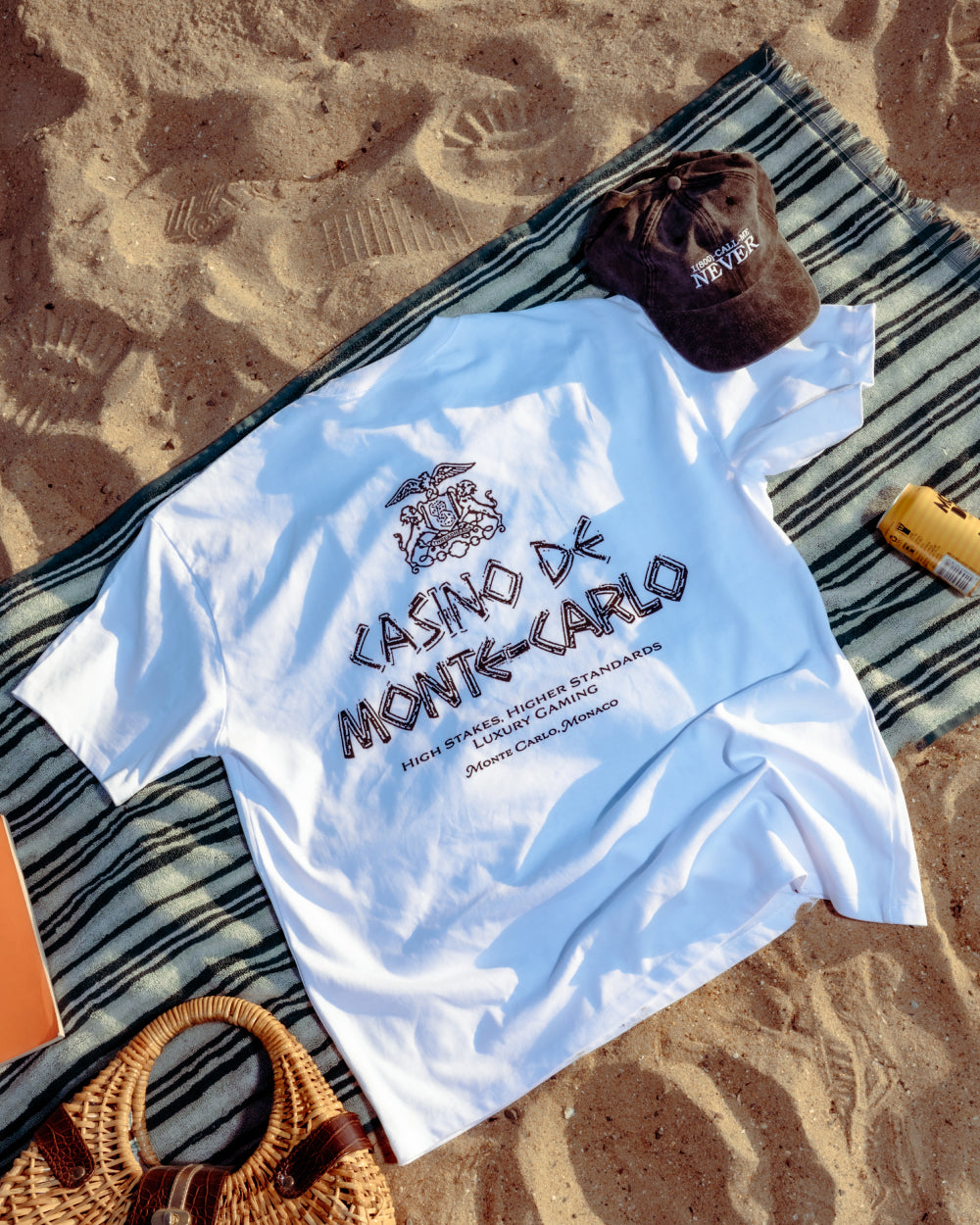 Casino De Monte Carlo Oversized Graphic Tee - Threadheads 90s Boxy Fit 100% Combed Cotton