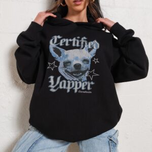 Certified Yapper Unisex Hoodie - 90s Boxy Fit, 340gsm Cotton-Poly