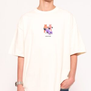 Creatine Gummies Oversized Graphic Tee - Threadheads 90s Boxy Fit 100% Combed Cotton