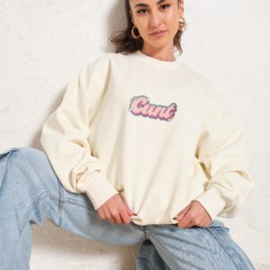 Cunt Graphic Unisex Sweatshirt - Premium 340gsm Cotton Poly Blend