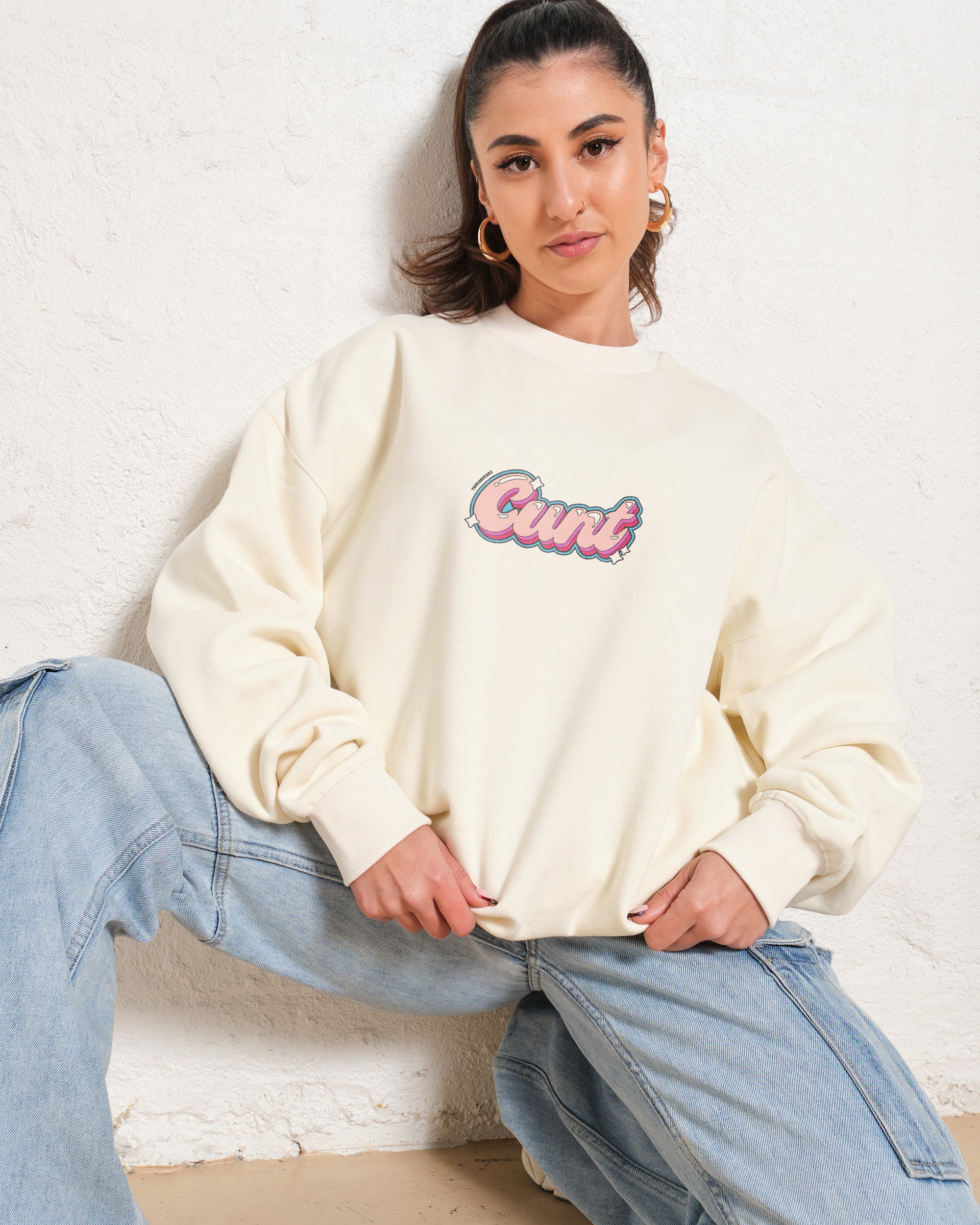 Cunt Graphic Unisex Sweatshirt - Premium 340gsm Cotton Poly Blend