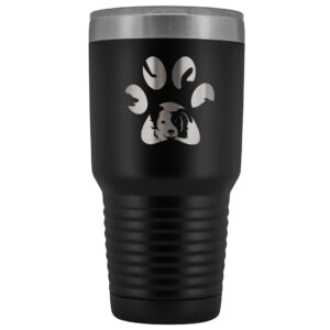Dog Pawprint 30oz Vacuum Tumbler - Stainless Steel Insulated Travel Mug