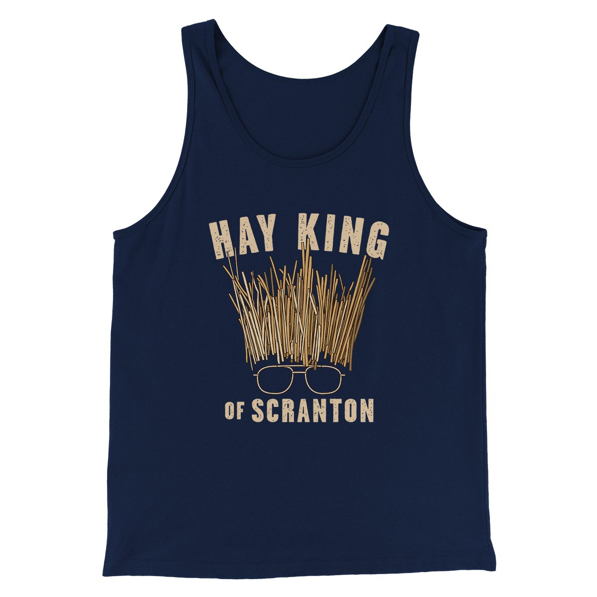Hay King Funny Thanksgiving Men Unisex Tank Top Combed Cotton