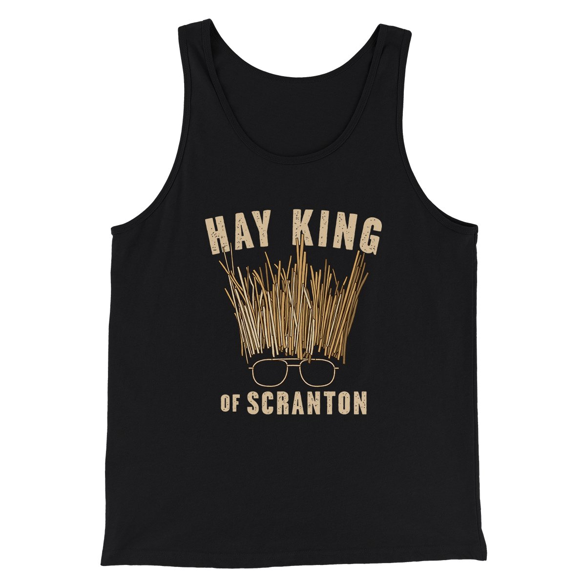 Hay King Funny Thanksgiving Men Unisex Tank Top Combed Cotton