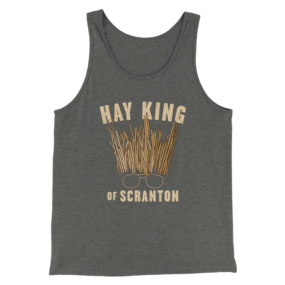 Hay King Funny Thanksgiving Men Unisex Tank Top Combed Cotton