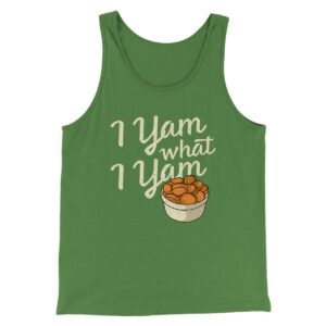 I Yam What I Yam Funny Thanksgiving Tank Top for Men