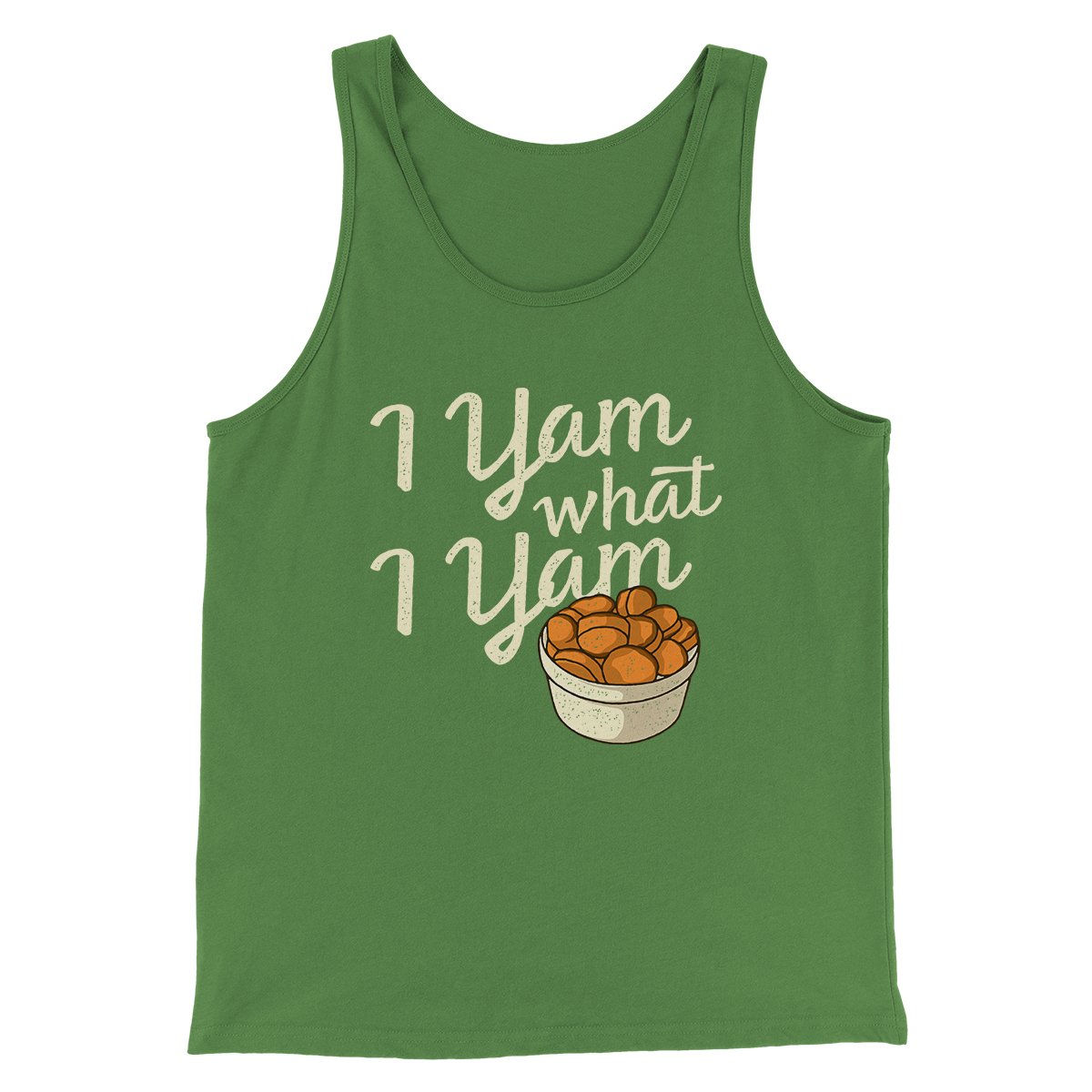 I Yam What I Yam Funny Thanksgiving Tank Top for Men