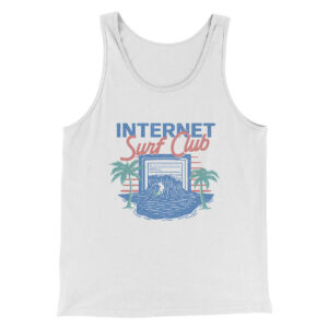 Internet Surf Club Funny Men Unisex Tank Top Combed Cotton