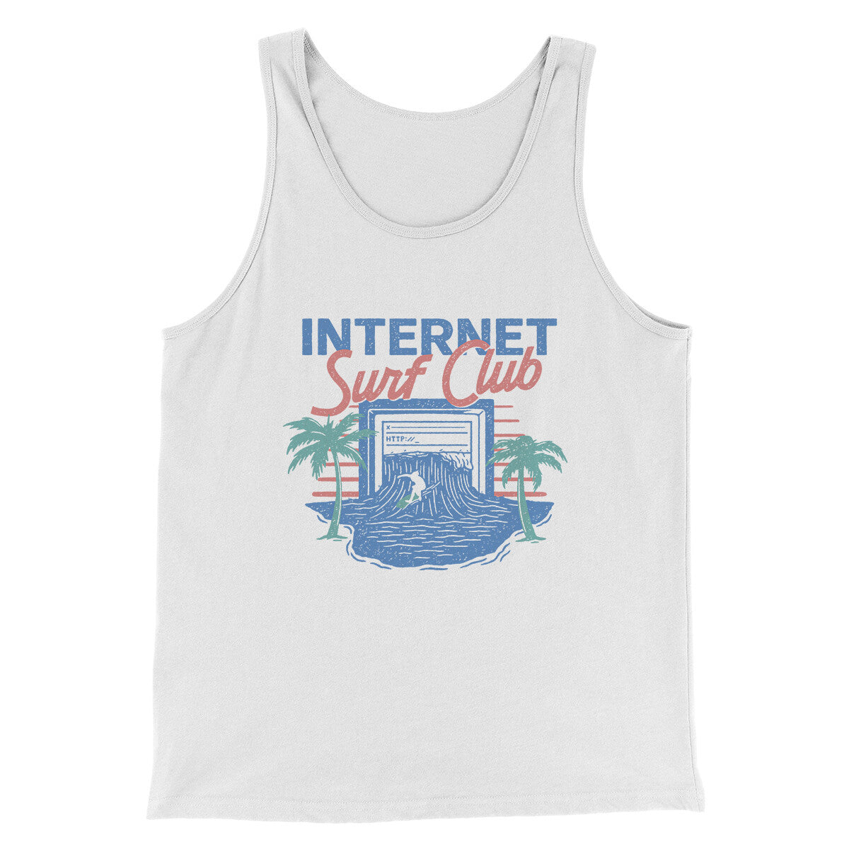 Internet Surf Club Funny Men Unisex Tank Top Combed Cotton