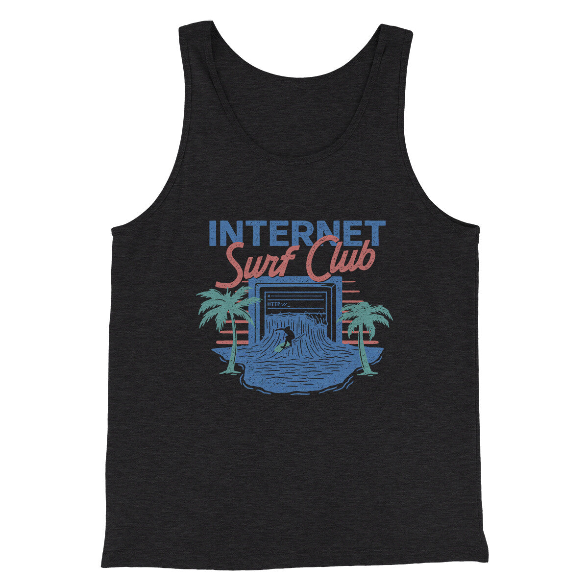 Internet Surf Club Funny Men Unisex Tank Top Combed Cotton