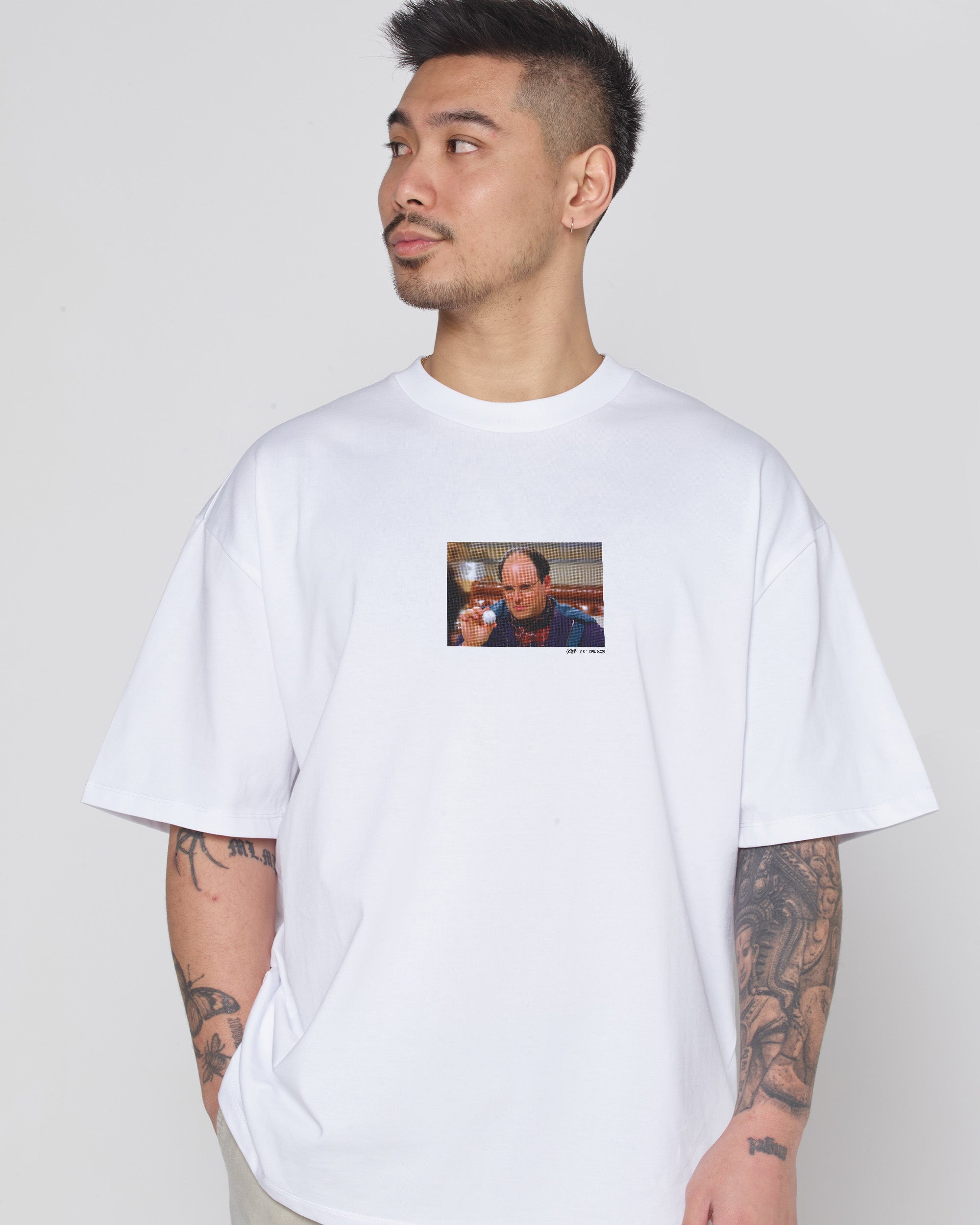 Marine Biologist Oversized Tee - Seinfeld Collab Unisex 90s Boxy Fit 100% Combed Cotton