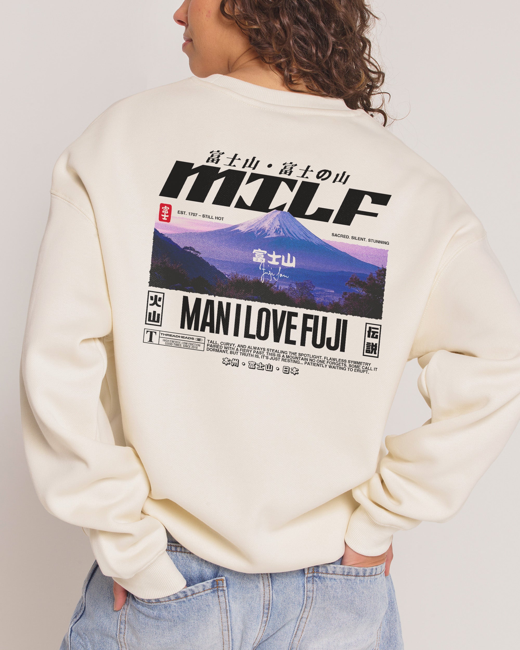 MILF Fuji Unisex Sweatshirt - Premium 340gsm Cotton Poly Blend Graphic Print