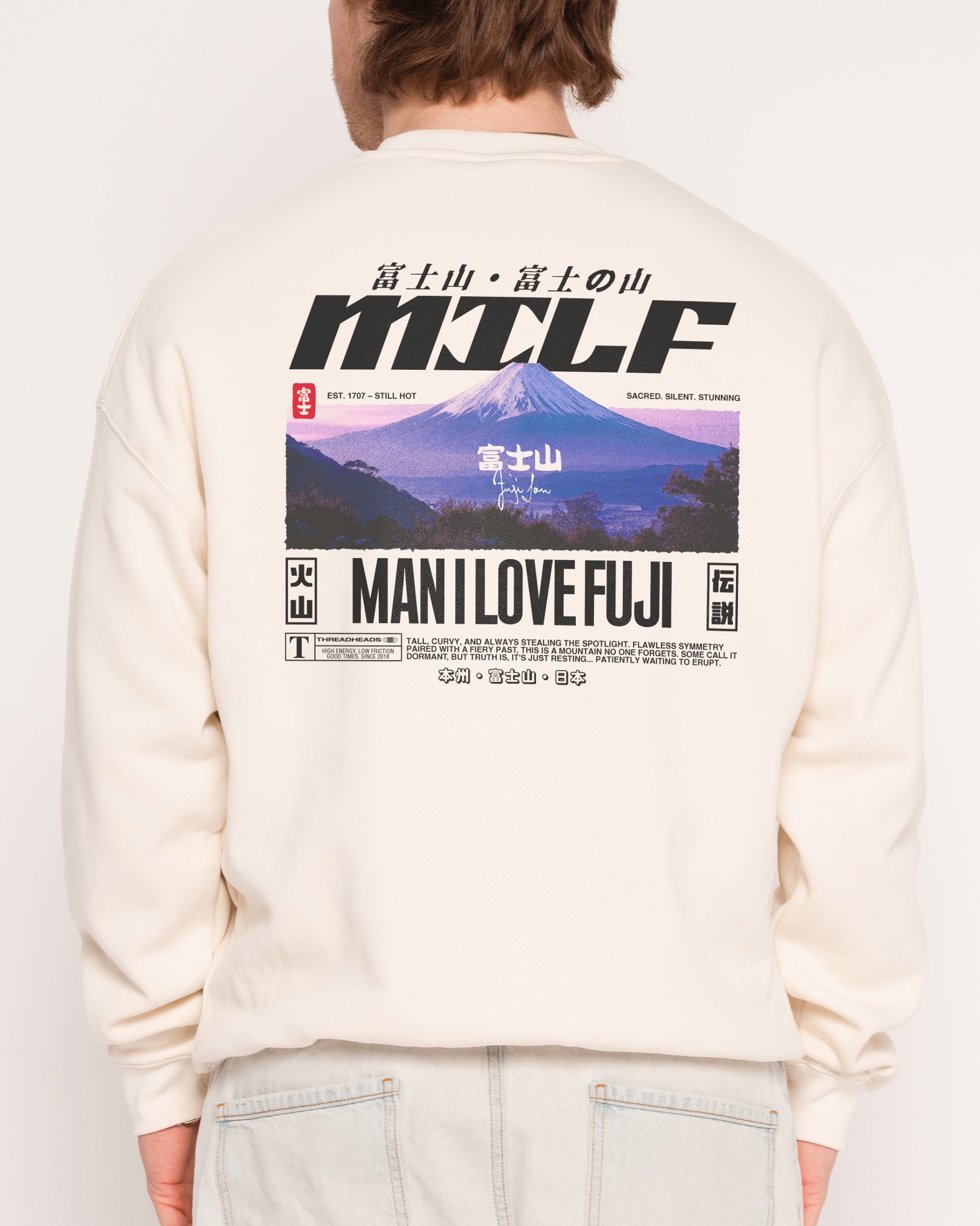 MILF Fuji Unisex Sweatshirt - Premium 340gsm Cotton Poly Blend Graphic Print