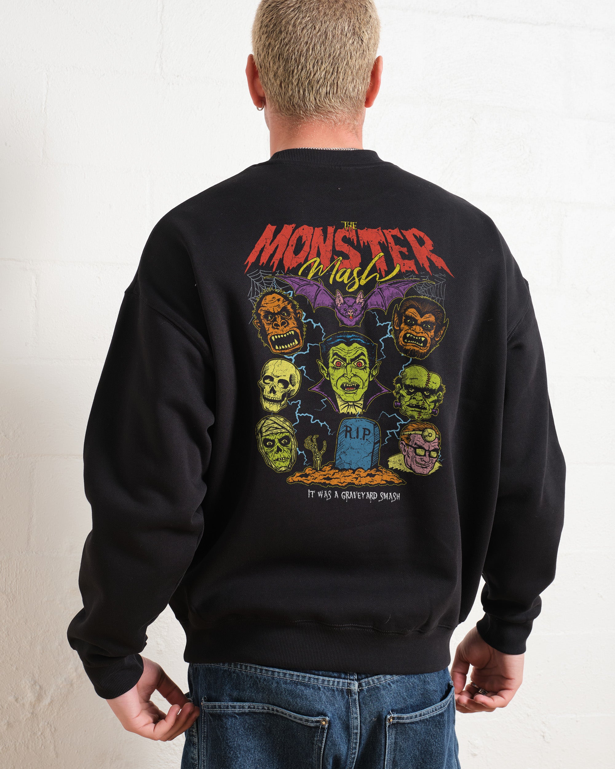 Monster Mash Unisex Graphic Sweatshirt - Premium Cotton Poly Blend 340gsm