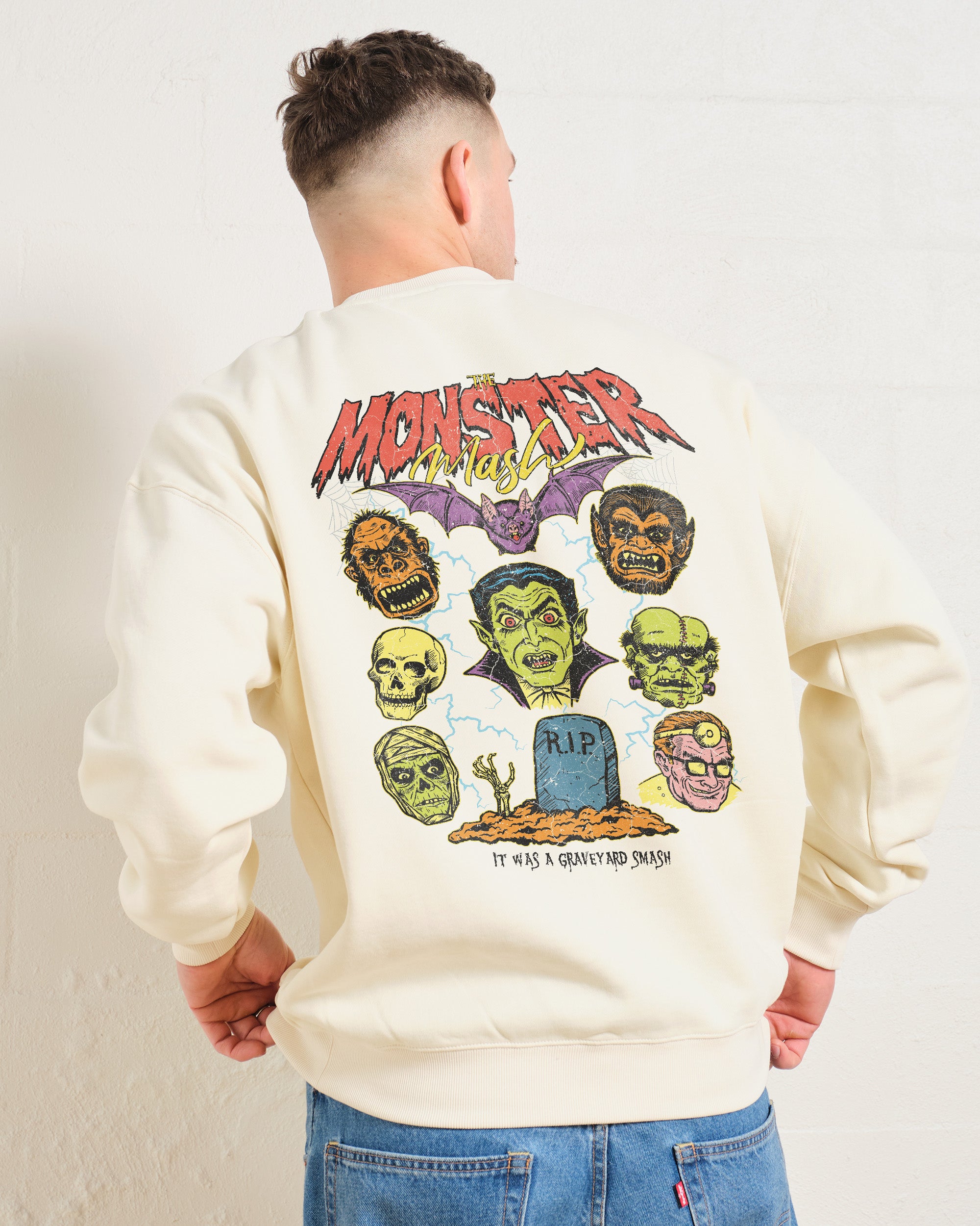 Monster Mash Unisex Graphic Sweatshirt - Premium Cotton Poly Blend 340gsm