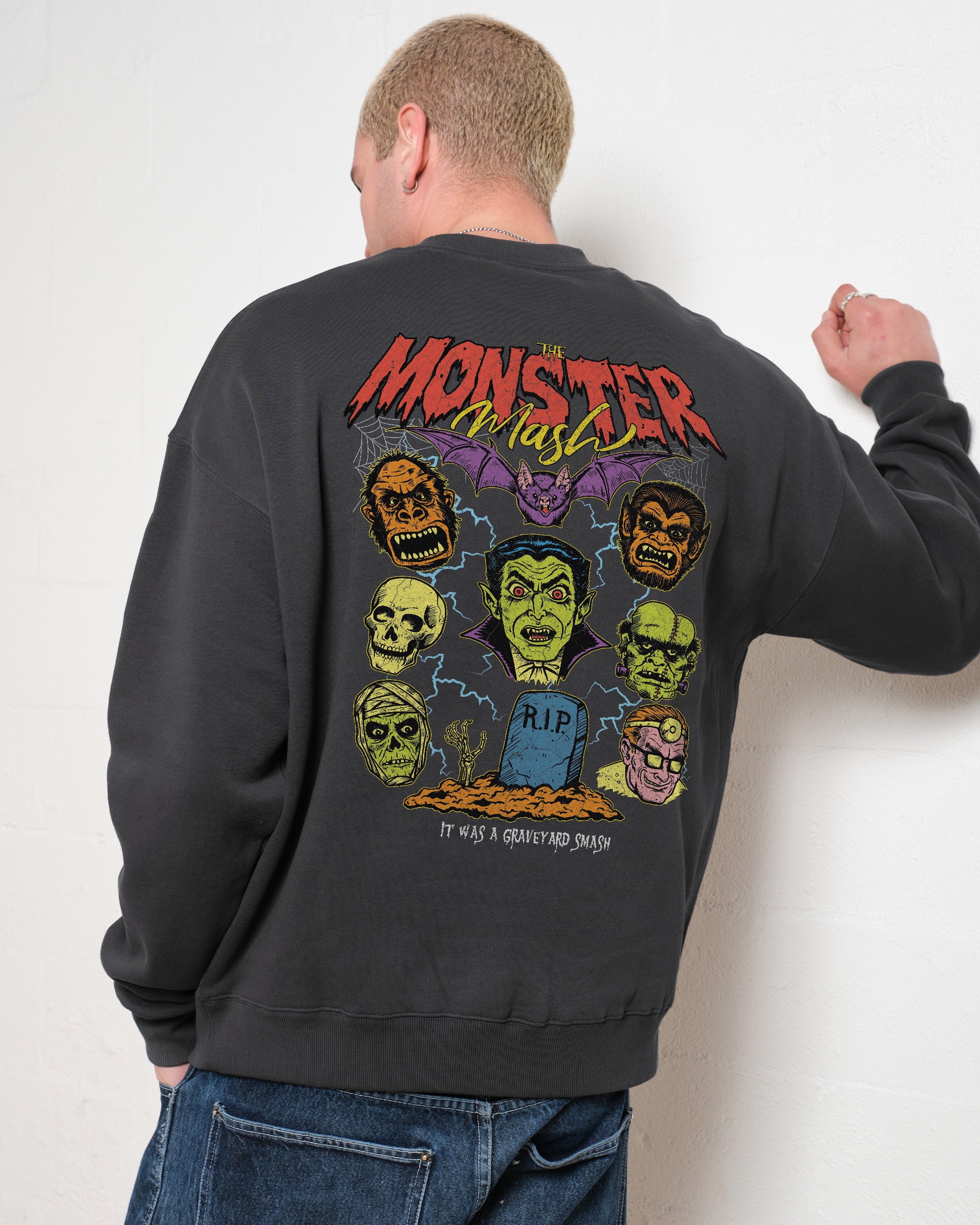 Monster Mash Unisex Graphic Sweatshirt - Premium Cotton Poly Blend 340gsm