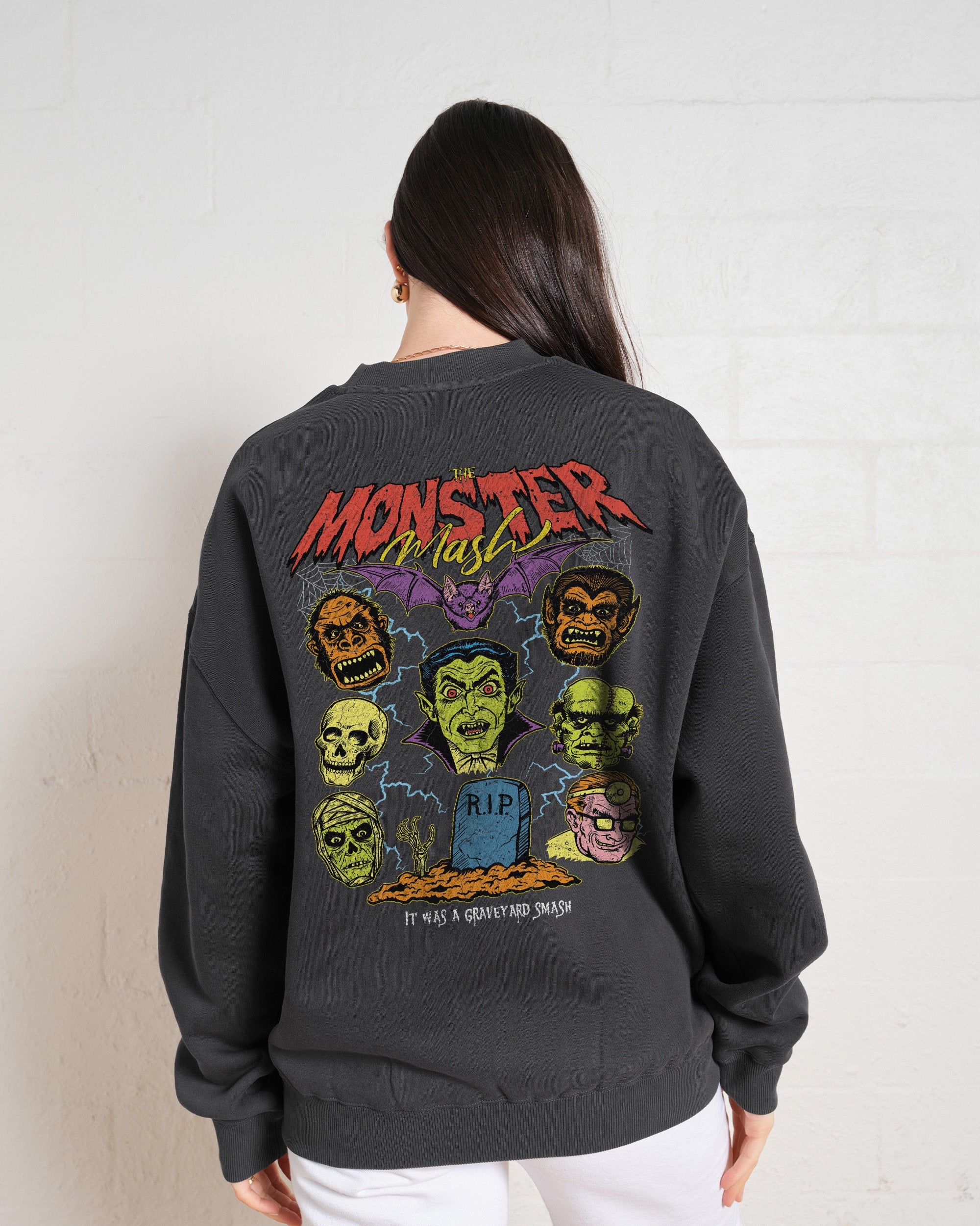Monster Mash Unisex Graphic Sweatshirt - Premium Cotton Poly Blend 340gsm