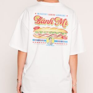Mr Nguyen's Banh Mi Oversized Graphic Tee - Unisex 100% Combed Cotton 275gsm