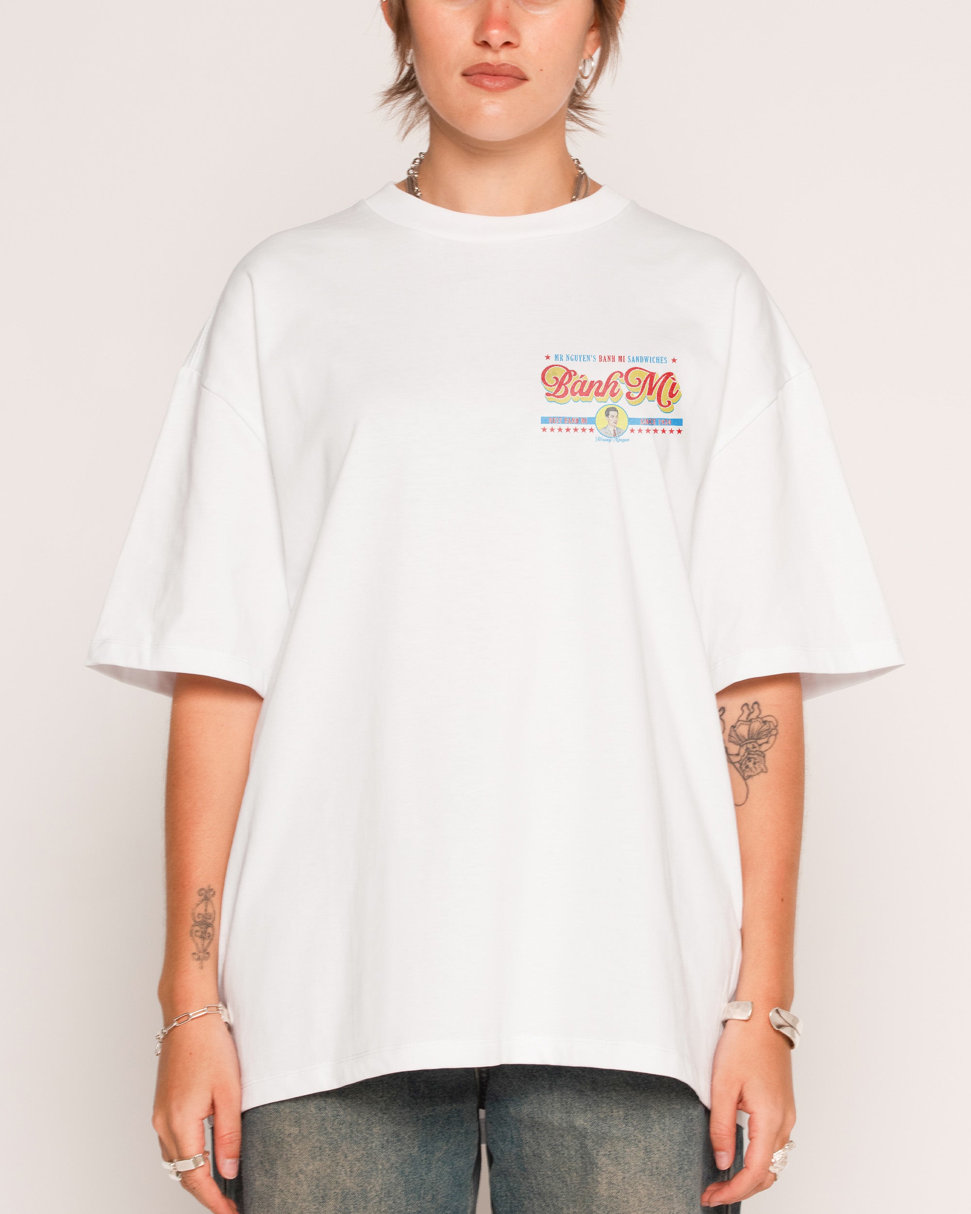 Mr Nguyen's Banh Mi Oversized Graphic Tee - Unisex 100% Combed Cotton 275gsm