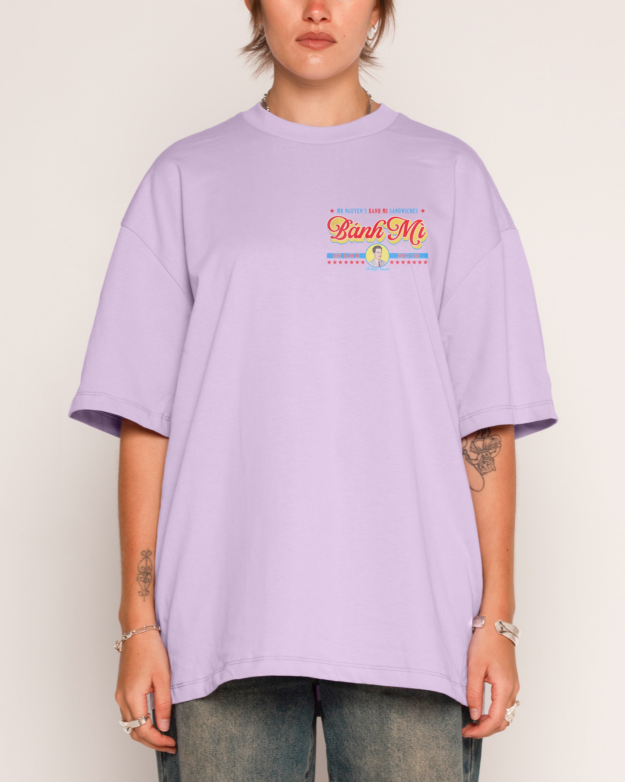 Mr Nguyen's Banh Mi Oversized Graphic Tee - Unisex 100% Combed Cotton 275gsm