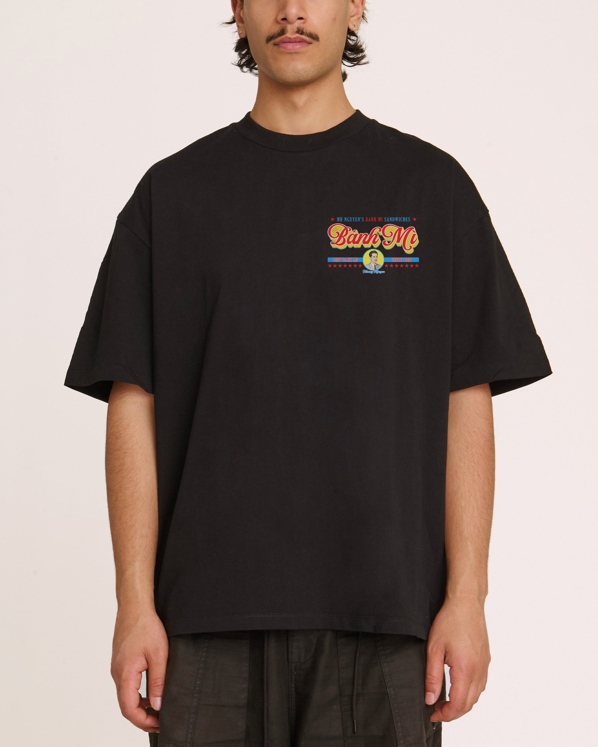 Mr Nguyen's Banh Mi Oversized Graphic Tee - Unisex 100% Combed Cotton 275gsm