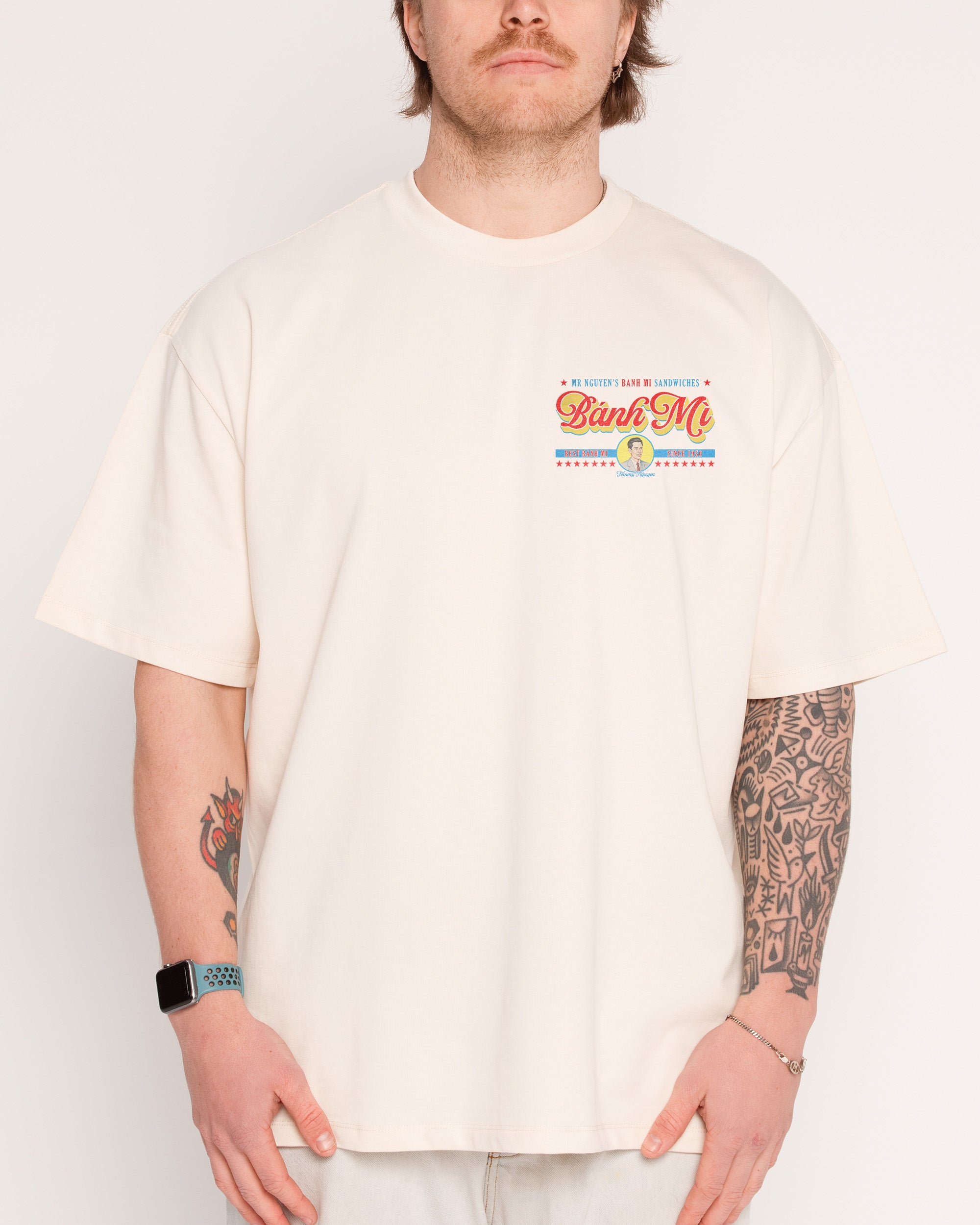 Mr Nguyen's Banh Mi Oversized Graphic Tee - Unisex 100% Combed Cotton 275gsm