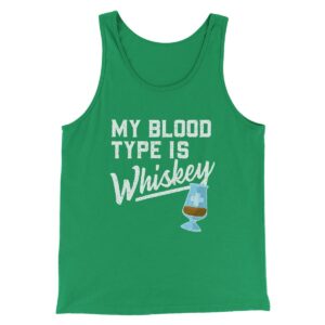 My Blood Type Is Whiskey Men Unisex Tank Top