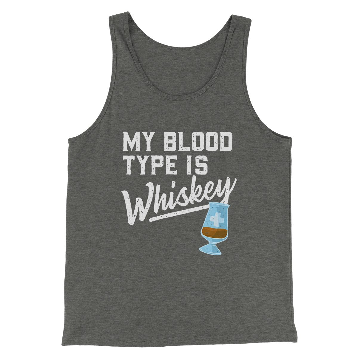 My Blood Type Is Whiskey Men Unisex Tank Top