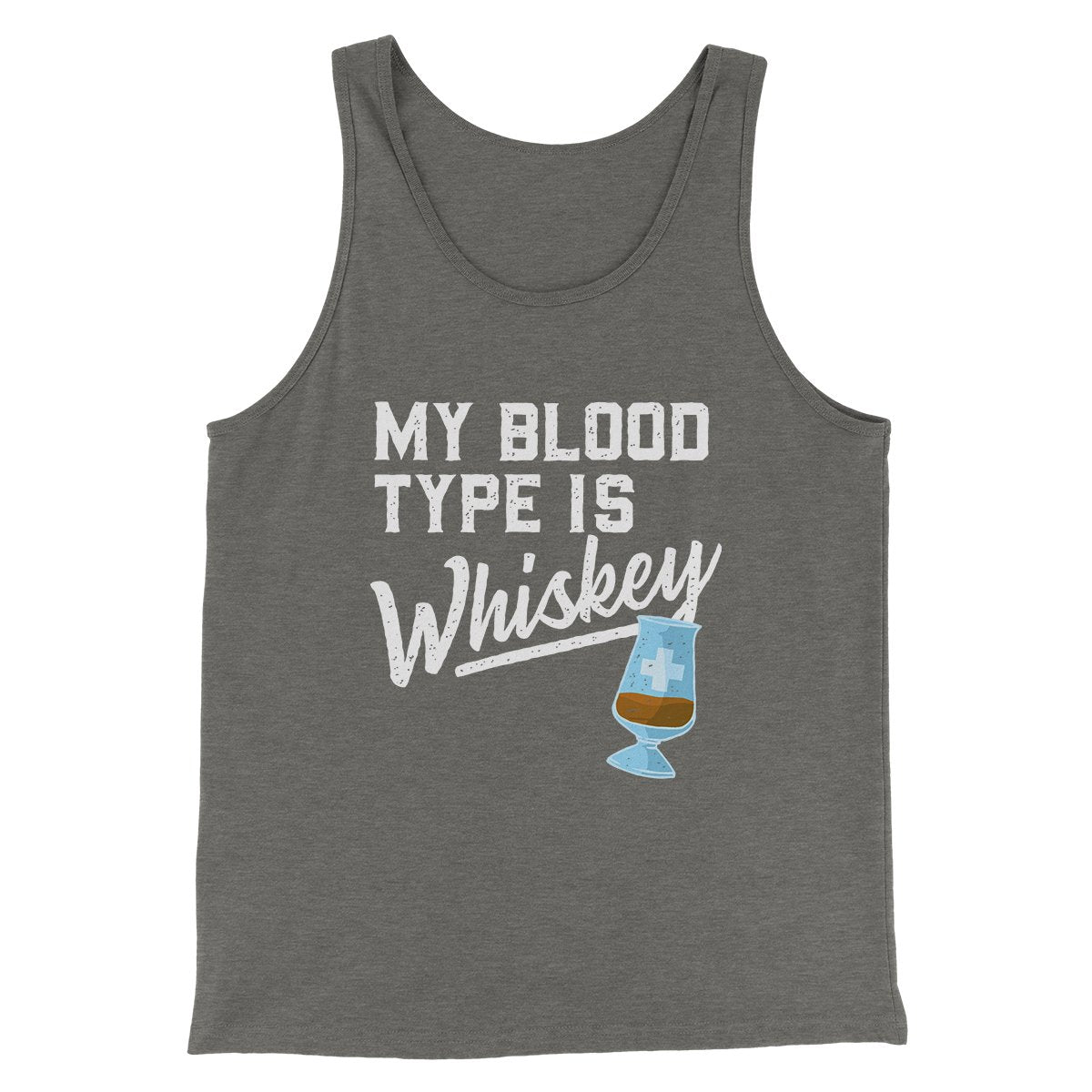 My Blood Type Is Whiskey Men Unisex Tank Top